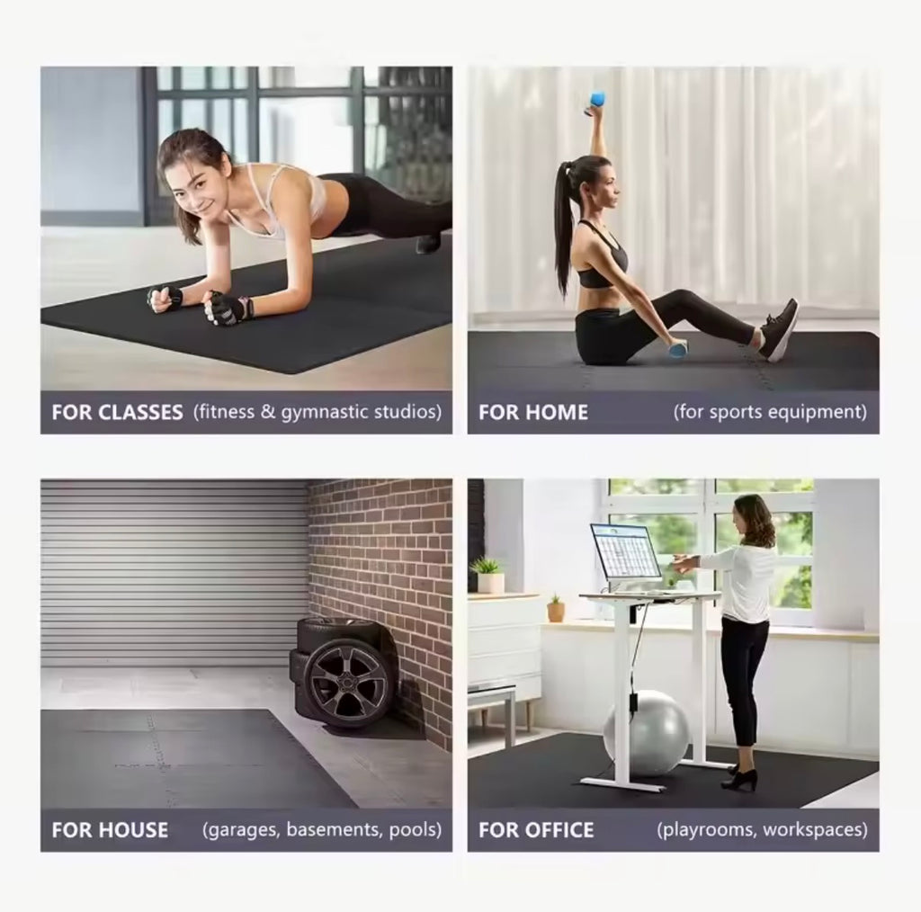 30x30cm 16 Pcs Interlocking Yoga Mat Home Gym and Yoga Equipment Protective Mat EVA Foam Non Slip Flooring Indoor Fitness