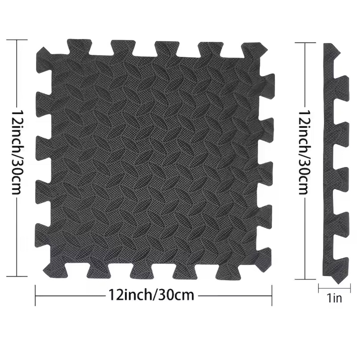 30x30cm 16 Pcs Interlocking Yoga Mat Home Gym and Yoga Equipment Protective Mat EVA Foam Non Slip Flooring Indoor Fitness