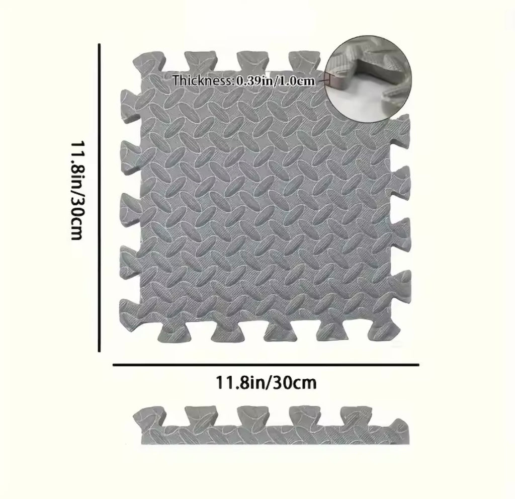 30x30cm 16 Pcs Interlocking Yoga Mat Home Gym and Yoga Equipment Protective Mat EVA Foam Non Slip Flooring Indoor Fitness