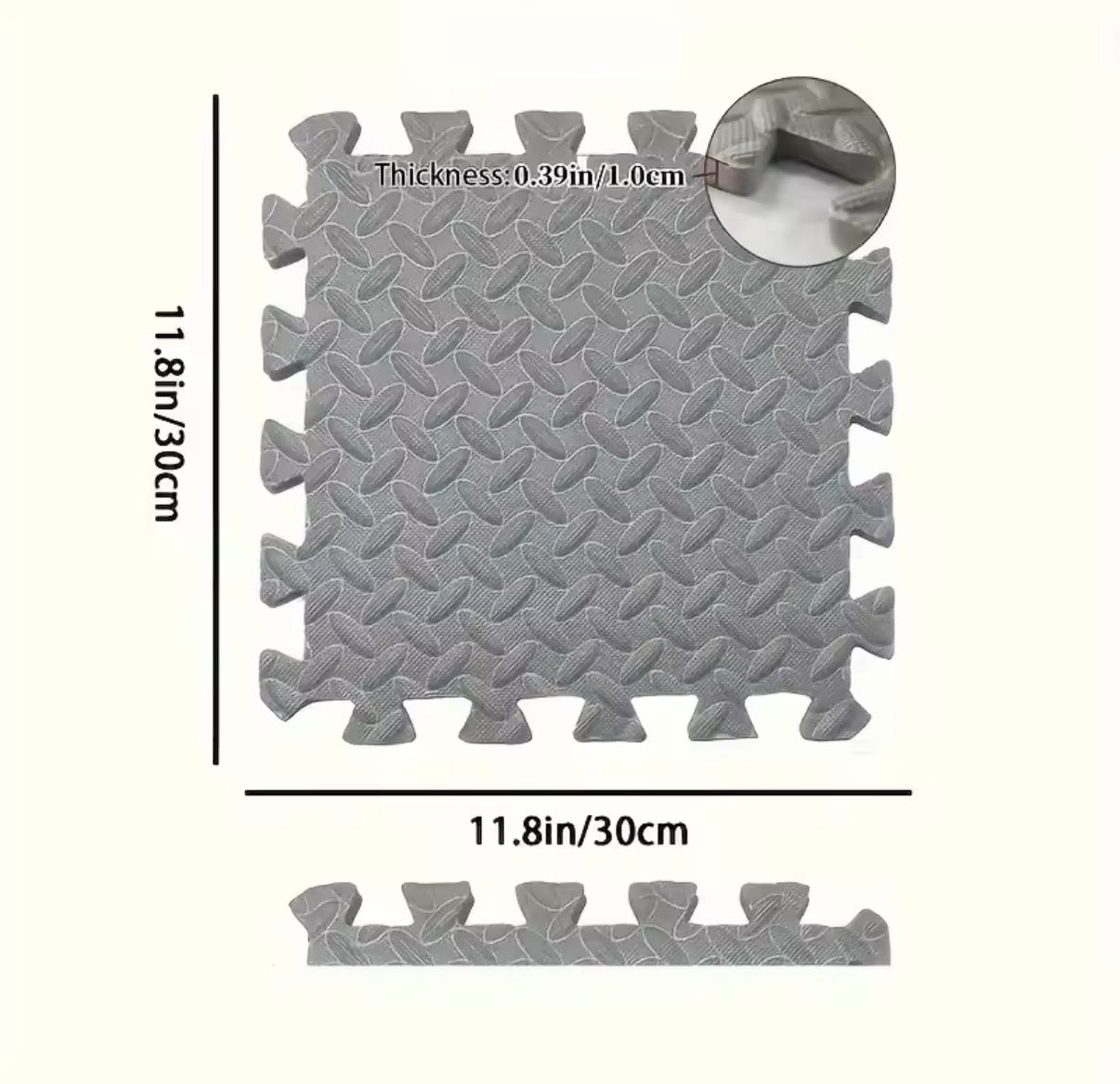 30x30cm 16 Pcs Interlocking Yoga Mat Home Gym and Yoga Equipment Protective Mat EVA Foam Non Slip Flooring Indoor Fitness