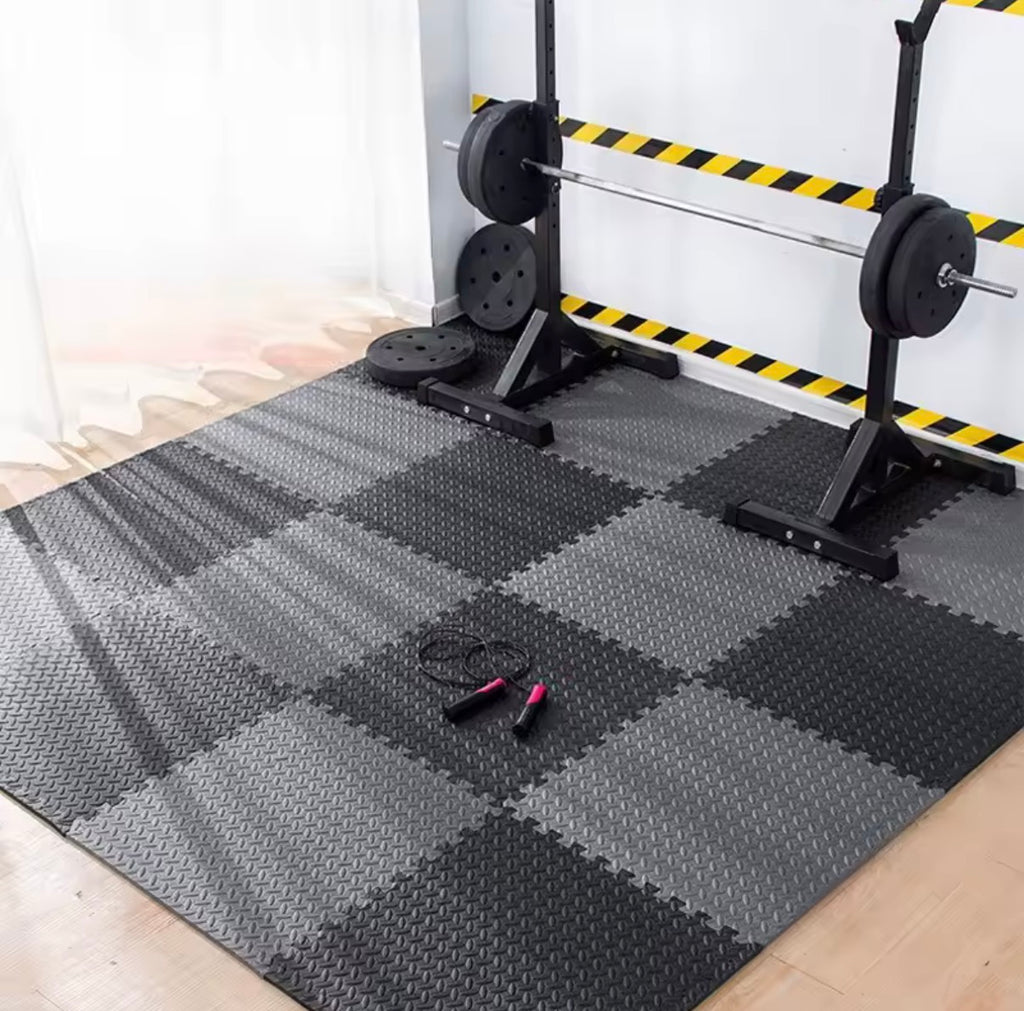 30x30cm 16 Pcs Interlocking Yoga Mat Home Gym and Yoga Equipment Protective Mat EVA Foam Non Slip Flooring Indoor Fitness